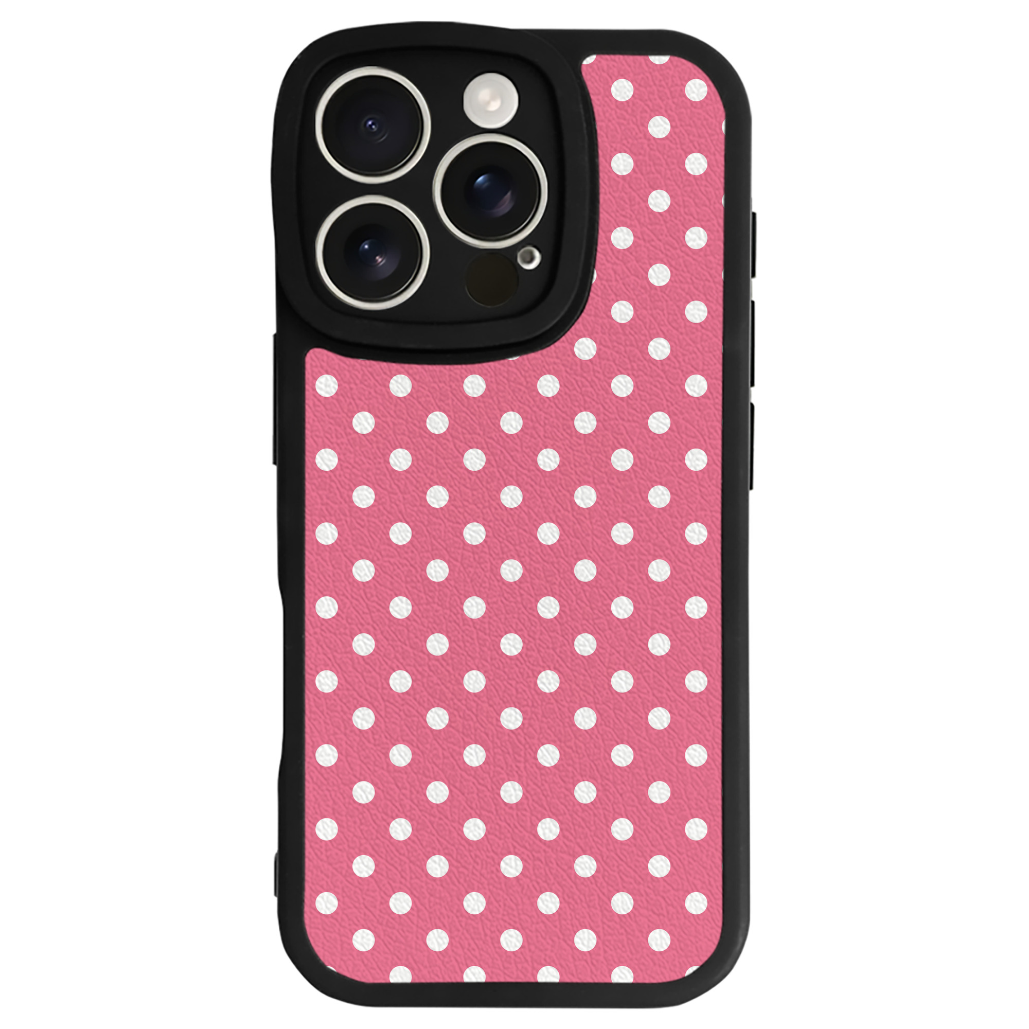 （画像用） Hello Kitty ハローキティ 【iPhone 16シリーズ対応】シリコンスマホケース（レザー調） 材質：シリコン